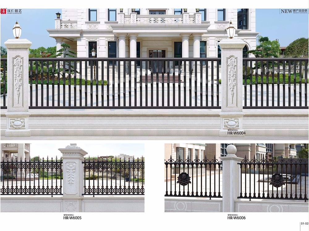 厂家定制铝艺铝合金围墙护栏 铝艺护栏欧式别墅铝合金别墅围栏