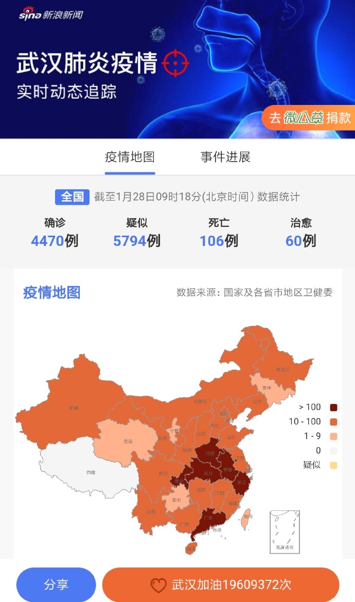 全球抗击疫情新视角，实时更新最新疫情图汇总分析