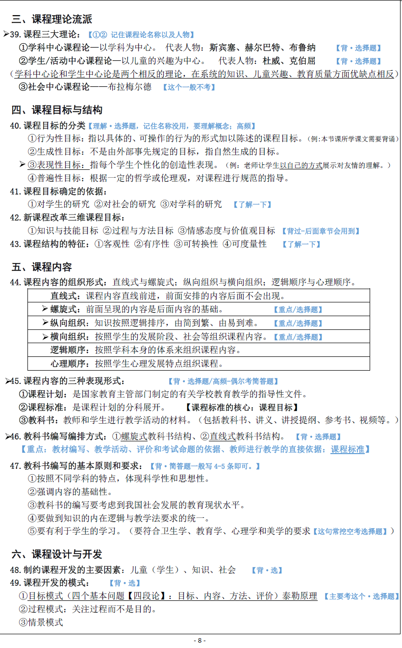 最新教资笔试资料概览概览